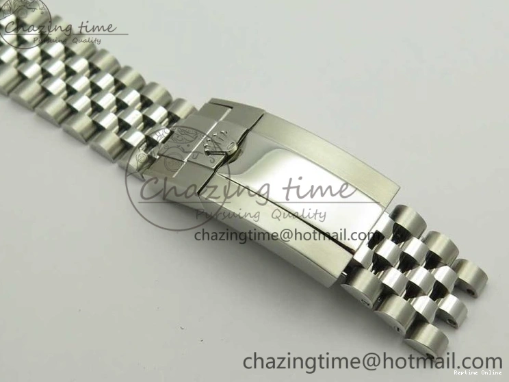 0201 UrbanChic GMT-Master II 126710 BLRO BPF Black Green Ceramic Bezel SS Black Dial on SS Jubilee Bracelet A 3347